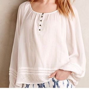 Anthropologie Vanessa & Virginia boho flowy top
